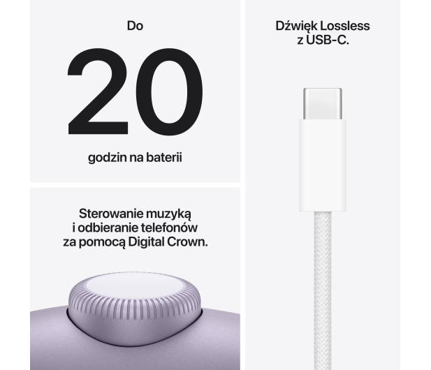 APPLE AirPods Max 2 fioletowy - 1510886 - zdjęcie 7